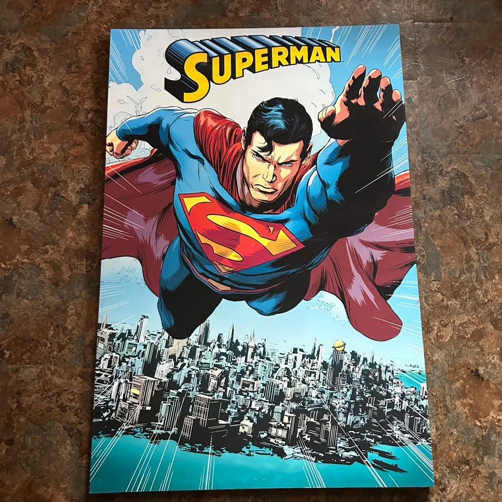 Superman Wooden Canvas Picture Wall Bedroom Home Decor Large